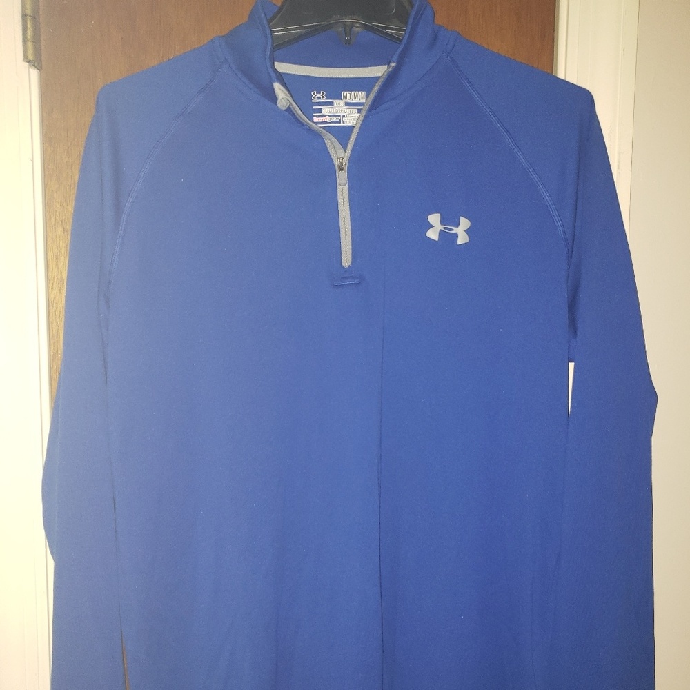 Blue Under Armour Quarter-Zip Pullover Shirt